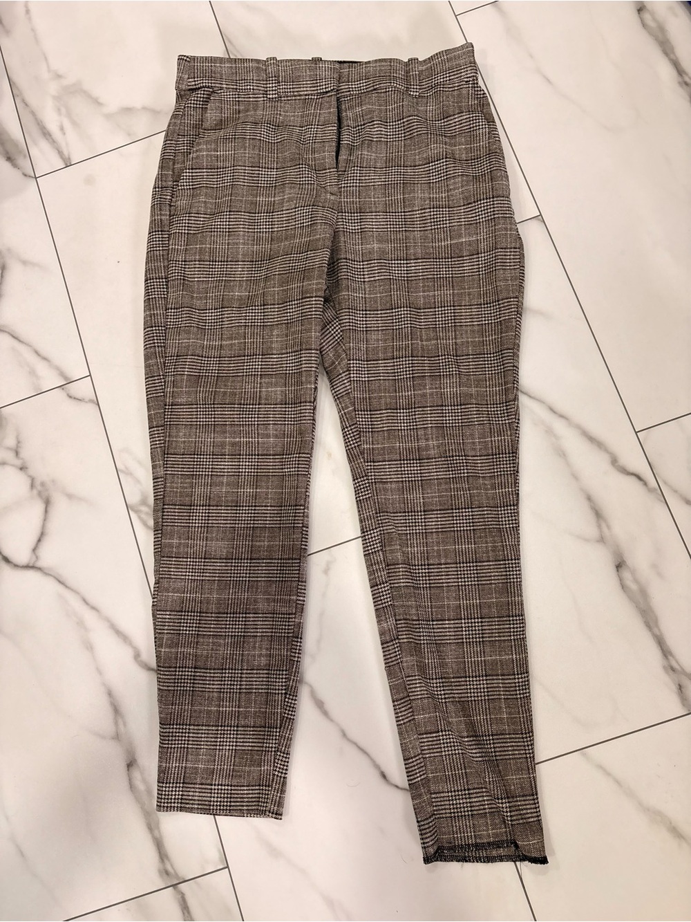 H&M Women’s Size 12 Plaid Slim Fit Work Pants Trousers